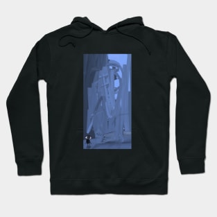 Blue Abstract Surfaces Hoodie